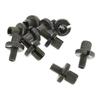 Iplusmile 10 Pcs Modification Accessories Kit Turn Heading Correction Front Adjuster Bike Motorcycle Screw Brake Black Aluminum Alloy