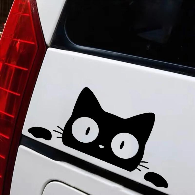 Peeking Cat Animal Car Styling Auto Window Durable Stickers Automobile Body Trunk Bumper Funny Decals  Car Accessories