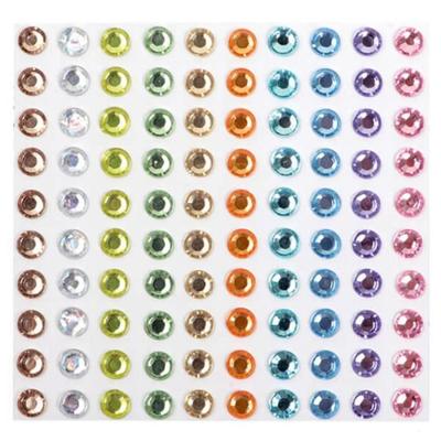 Klebesteine - Pastellfarben - 5 mm - 100 Stück - Kreative Dekoration - Scrapbooking