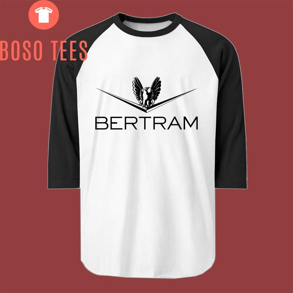 Bertram Boats Mens Raglan Black Size S to 2XL XXXXL