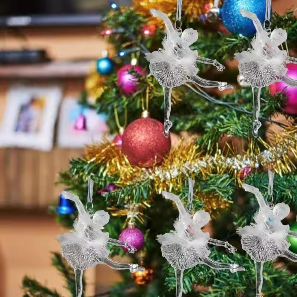 2pcs Angel/Dancing Girl Xmas Tree Hanging Ornaments Christmas Tree Hanging Decoration  Shopping Mall