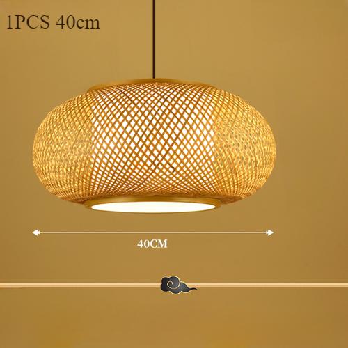 

Новая китайская люстра для чайной комнаты, ресторан Юго-Восточной Азии, светильник в спальне, японское изделие из бамбука, плетеный из бамбука фонарь