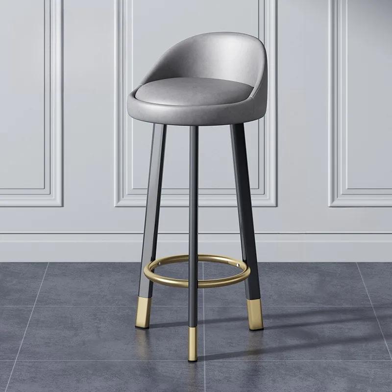 Bar Chair Light Luxury Rotating Bar Chair Checkout Page Backrest Lifting Chair Home Modern Simple High Stool Bar Stool