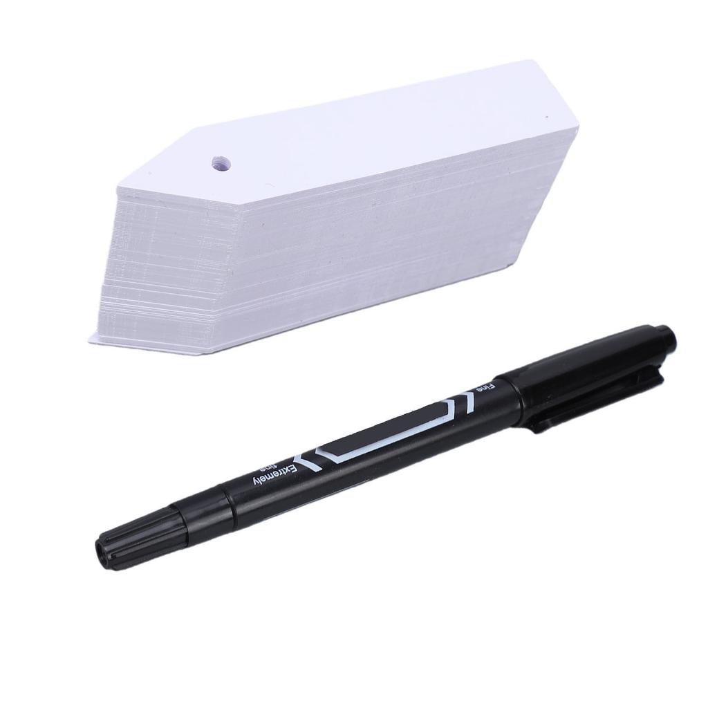 100pcs Plant Labels with Marker Pen Set Waterproofing PVC Plant Tags Garden Labels for Vegetables Flowers Indoor Outdoor