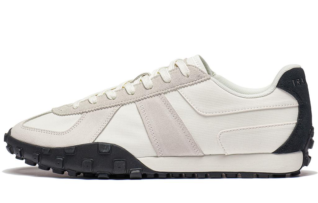 Li Ning Cloud Sichuan Collection VTNG Slip Resistant Abrasion Resistant Low top German Army Trainers Men's Beige Black AGCT159-5