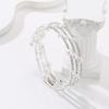 Multi-layer Rhinestone Pearl Bracelet, Winding Open Bracelet, Claw Diamond Bride Elastic Bracelet.