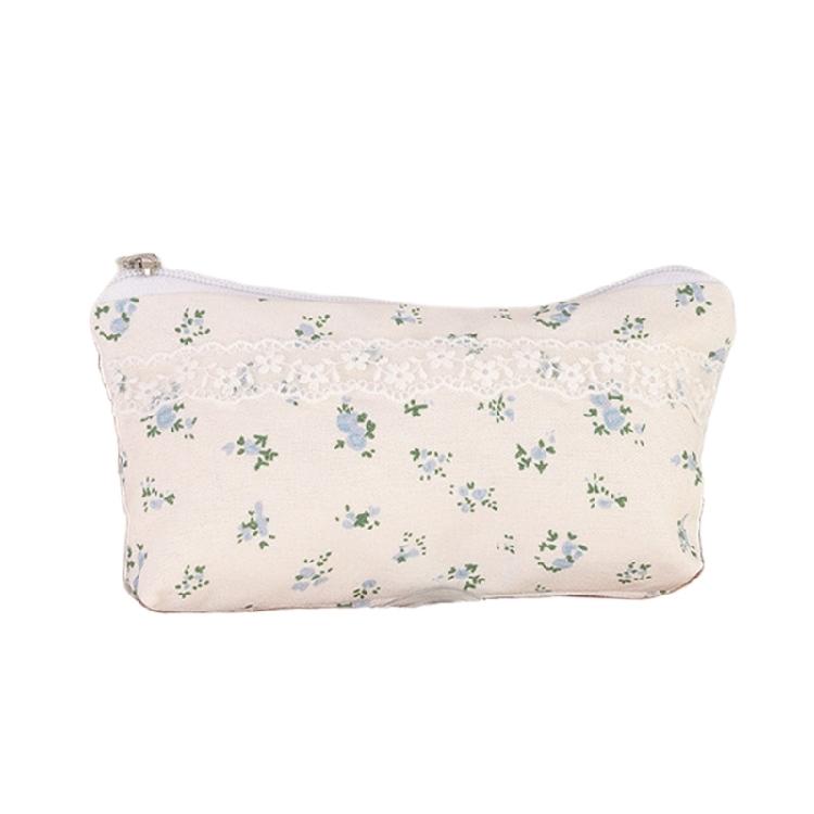 Пенал большой вместимости с цветочным принтом, сумка для ручек, портативный холщовый пенал, школьные принадлежности, органайзеры