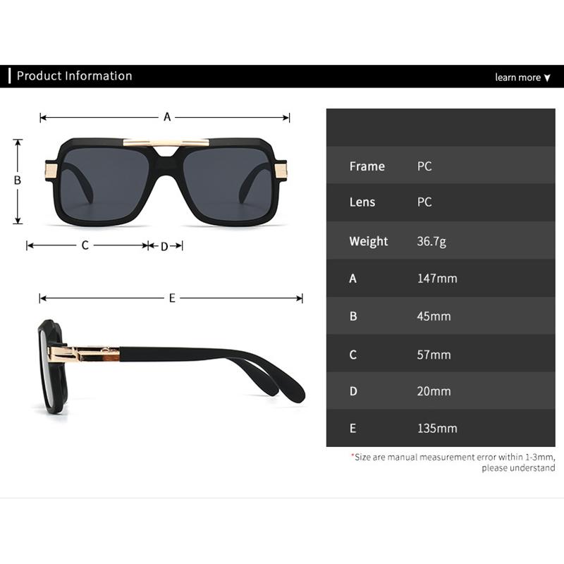 Occhiali da Sole Quadrati Pilot di Lusso Classici Designer Steampunk Vintage Montatura Grande Occhiali da Guida Per Donne Uomini