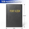 108grid Penny Collection Book Anti-oxidation Dust-proof Easy Care Storing Commemorative Coins Ancient Coins Travel Commemoration