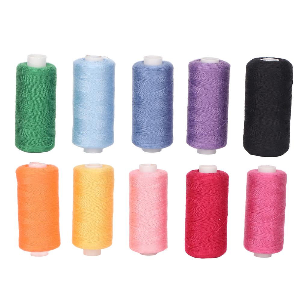 400 Yards Each Embroidery Thread 10pcs Handcraft DIY Wear Resistant Sewing Thread Colorful Thread
