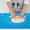 Household Silicone Non-Stick Baking Mat with Scales Rolling Dough Pad Kitchen Baking Tools(Blue