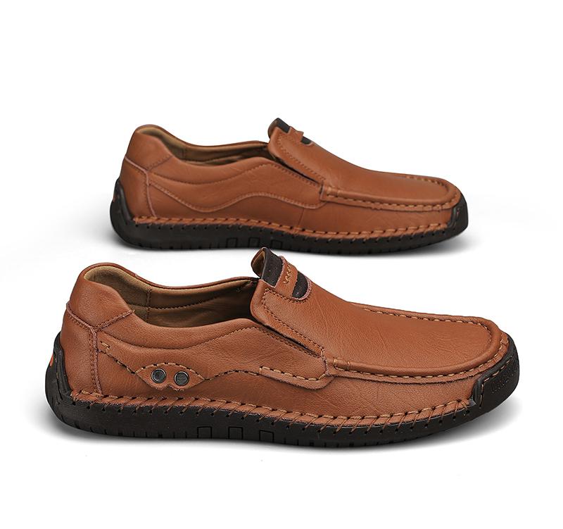 

Мужские дышащие мокасины для мужчин, универсальные мягкие, удобные, нескользящие, на плоской подошве, мокасины, обувь для вождения, повседневная обувь из натуральной кожи 48 светло-коричневого
