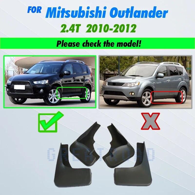 Vorne und hinten geformte Auto-Schmutzfänger für Mitsubishi Outlander 2010 2011 2012 Schmutzfänger Spritzschutz Schmutzfänger Kotflügel Kotflügel