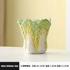 Modern Ceramic Cabbage Pen Holder Dresser Makeup Brush Organizer Sundries Storage Box Office Desktop Pen Holder Home Decoration