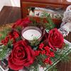 Romantic Candle Rings 30CM Candlestick Wreath Christmas Candle Wreath  Christmas Decor