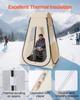 Pop up Sports Tent, 1.2x1.2 m Clear Bubble Tent for 1 Person, Waterproof Outdoor Pod with Floor Mat & Top Cover, Garden Igloo Dome Tents Camping