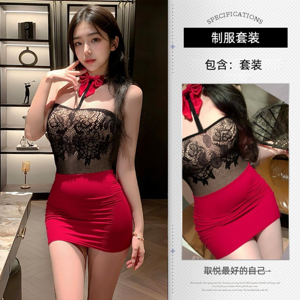 Sex underwear bed hip skirt uniform pure desire pajamas free large size Spice Girls midnight suit
