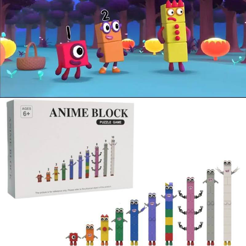 Numberblocks Kostky S Plastovými Dílky Pro Kutilské Párty Hry A Dětské Hraní