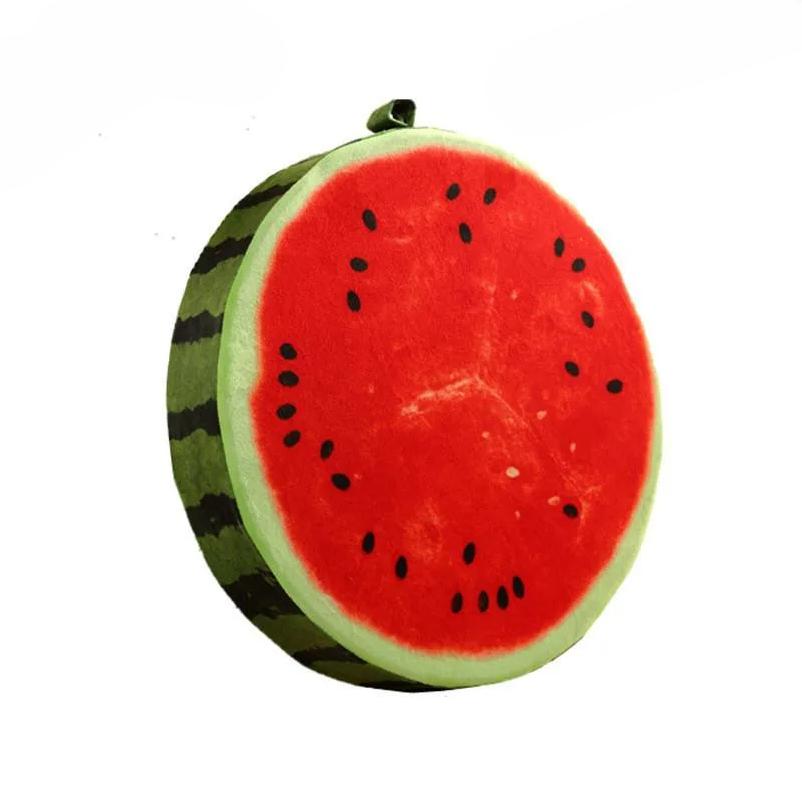 39cm Round Throw Pillows 3D Print Fruit Shape Cushion Decorative Plush Funny Fruit Stuffed Cushions For Couch Chair