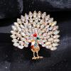 Peacock Brooch for Women, European and American Fashion, Clothing Accessories, Vintage Animal High-end Chest Flower