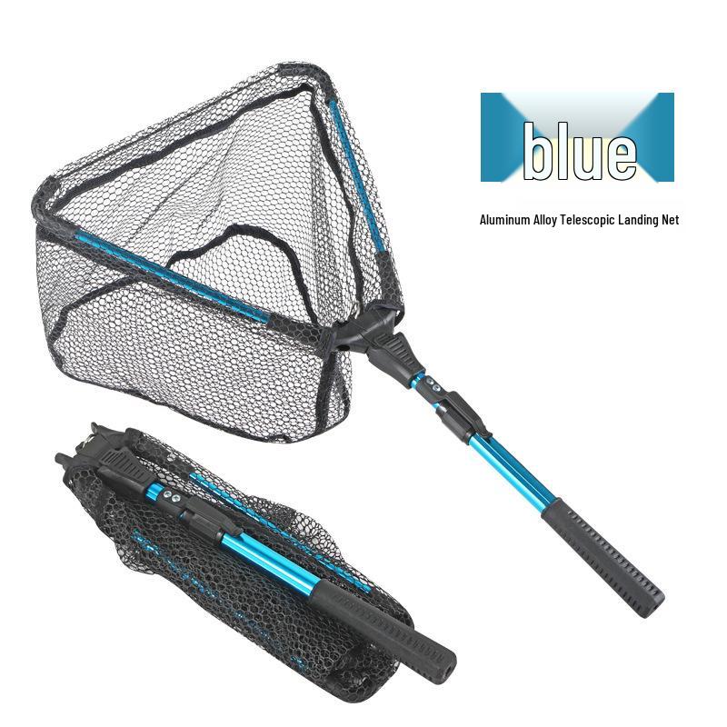Portable Silicone Net Anti-Snagging Folding Landing Net for Sea Fishing