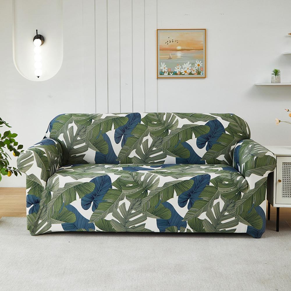 Stretchable Printed Sofa Covers Full Set Universal Slipcovers Soft Fabric Sofa Protector
