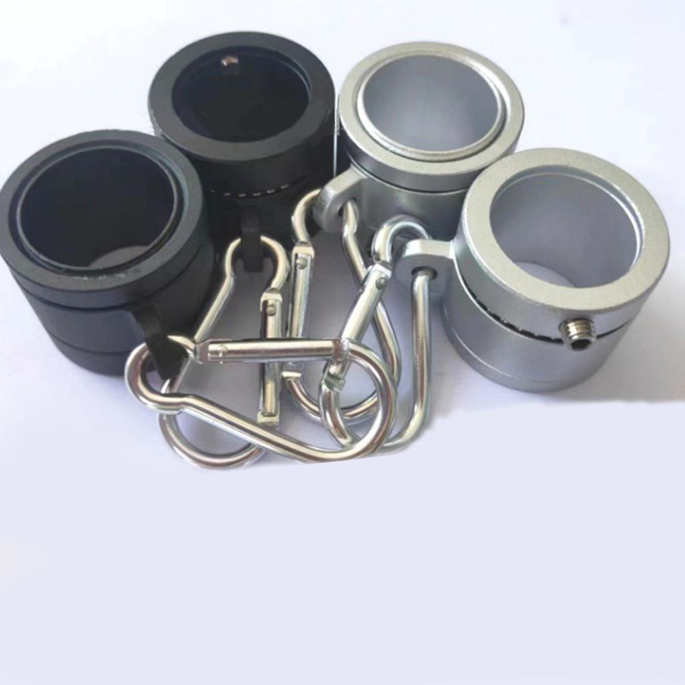 2Pcs Silver Flag Mounting Ring 360 Degree Rotating Spinning Flag Pole Kit  Diameter Flagpole