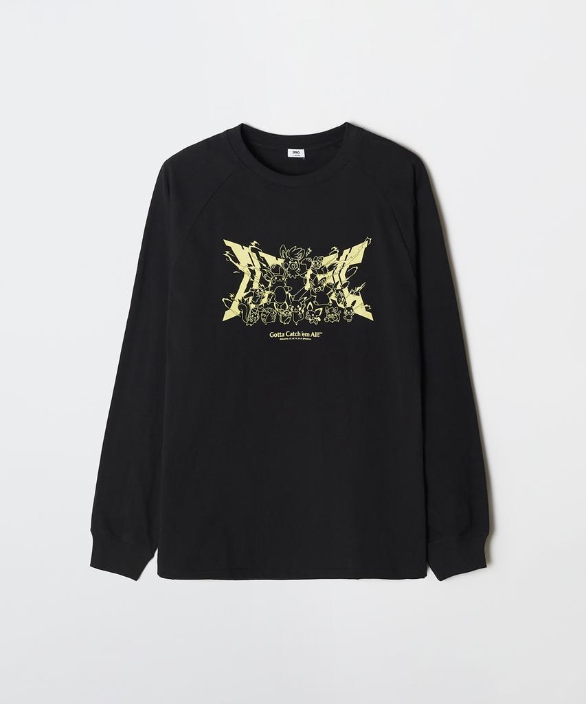 Seupao [Pokemon] Long Sleeve T-Shirt (Black)_Splag23U04