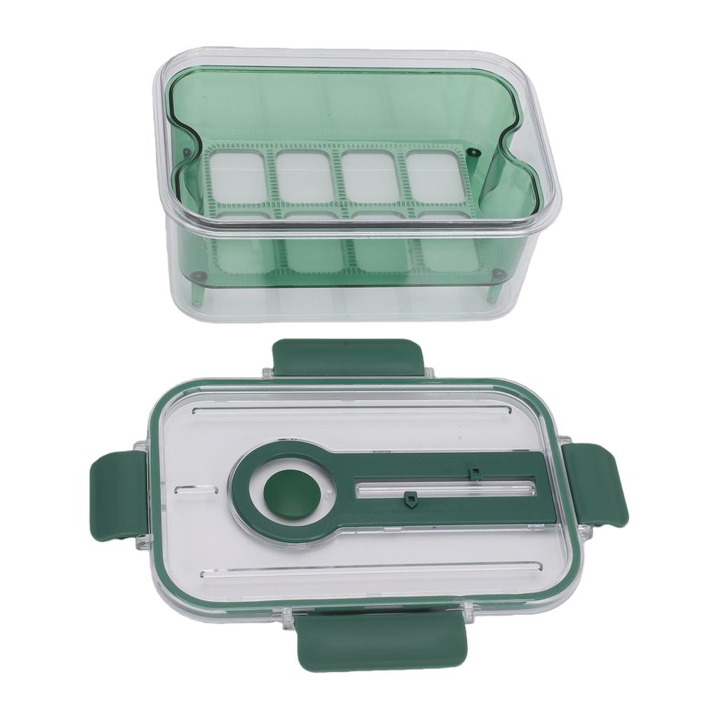 Food Storage Container with Drain Basket Transparent Rectangular Airtight Bread Storage Container For Home Outdoor