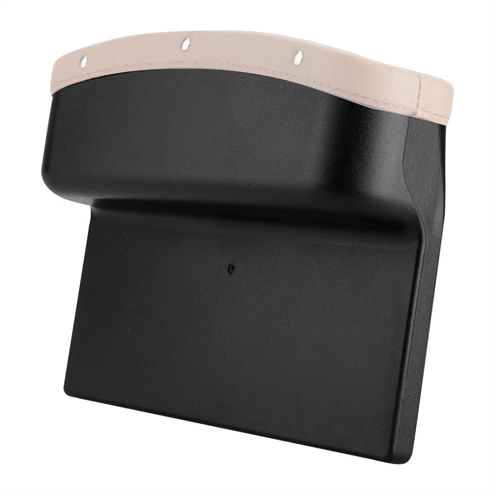 Auto Aufbewahrungsbox Auto Sitz Konsole Spalt Füllung Organizer Handy Karten Schlüsselhalter Box(beige)