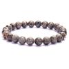 New European & American Style Cross Bracelet, 8MM Natural Stone Beaded Fashion Accessory