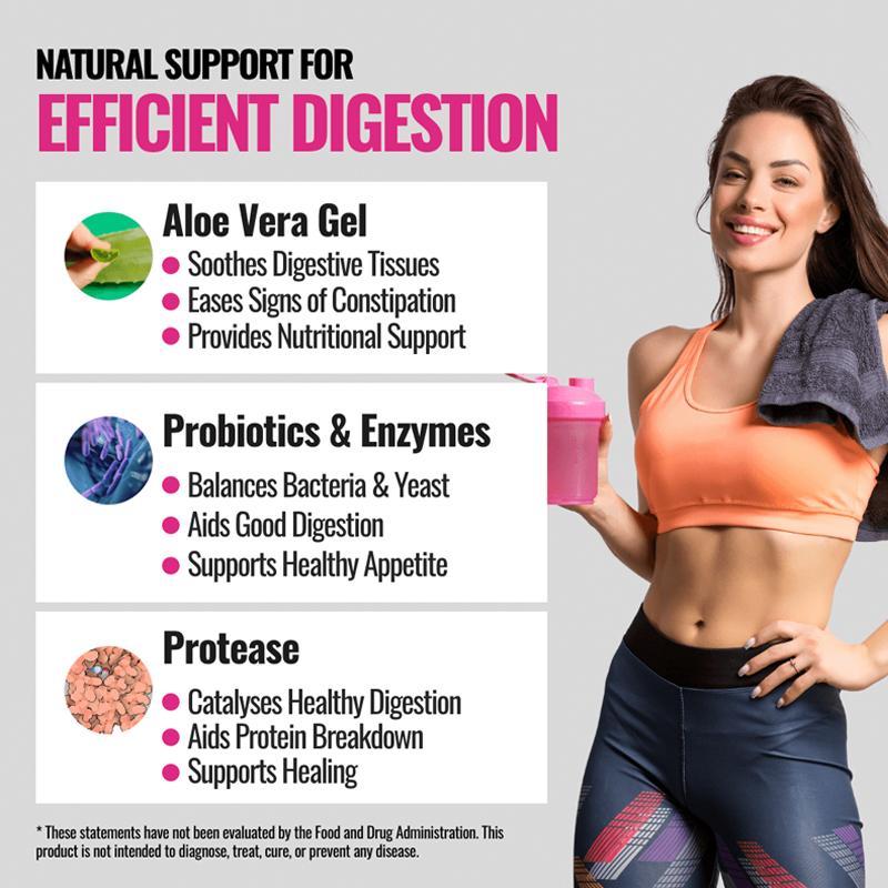 Balanced Complex Capsules, Containing Oregano, Black Walnut, Aloe Vera, Enzymes, and a Probiotic Blend, Suitable for Adults.