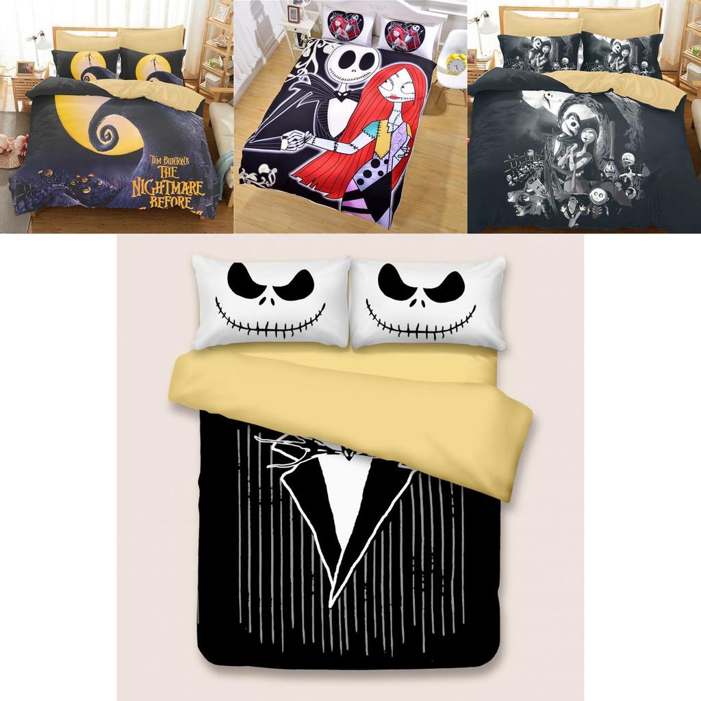 New Nightmare Hot Before Christmas Jack Duvet Cover Sets Quilt Cover Bedding
