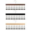 Schrank Hosenbügel mit 12 Klemmen Platzsparend Schrank Organizer Spurloser Metall-Klipsbügel für Yogahosen Leggings Jeans Röcke