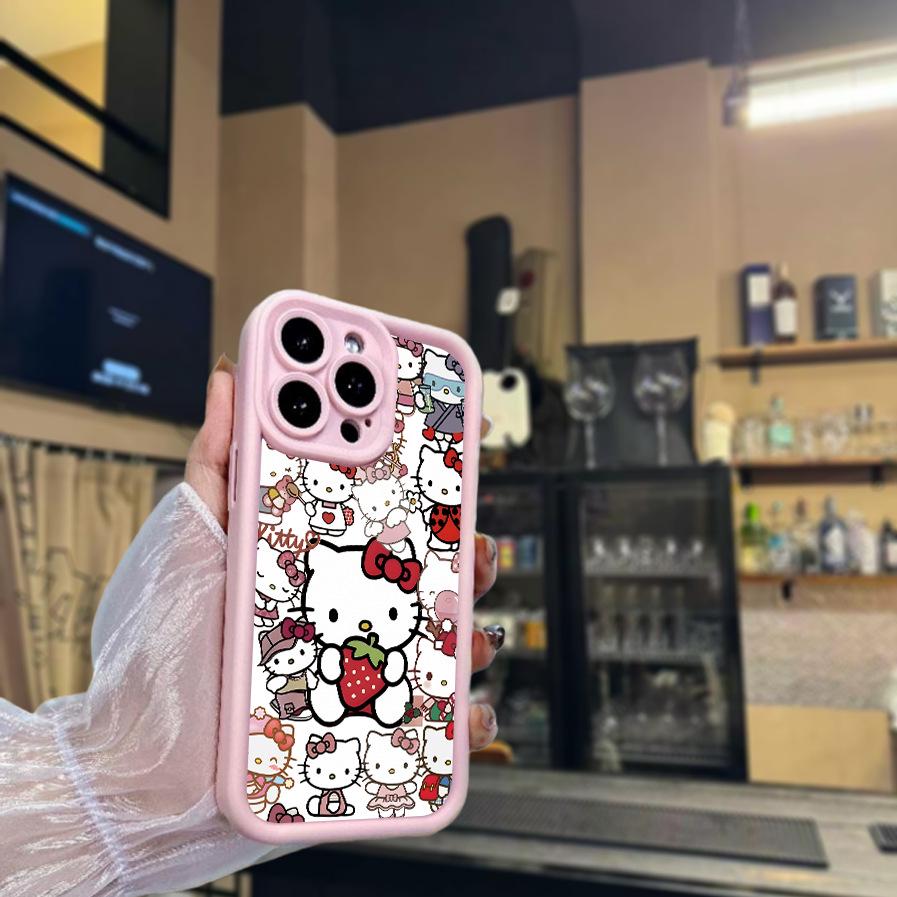 Sanrio TK Sandpaper Cute Pink Phone Case for Apple 16