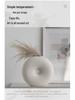 Yuhuan Wabi-Sabi Ceramic Art Vase - French Luxury Decor Ornaments with Flowers