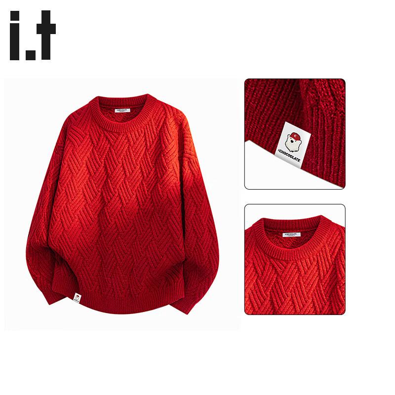 Men s Relaxed Fit Round Neck Knit Sweater 2XL