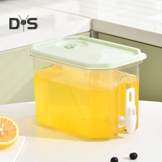 Drink Dispenser with Spigot 3.5L Cold Water Pitcher Beverage Liquid Drink Container for Fridge Lemonade Stand Juice Jug