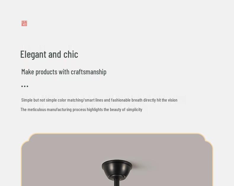 2025 Modern Bedroom Ceiling Fan Light: Silent Wabi-Sabi Design with Variable Speed and Invisible Blades.