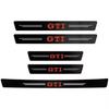 Auto Door Sill Carbon Fiber Car Sticker Protector Strip Waterproof Protect Film For VW GTI Polo Golf GTI Passat Tiguan Hub Cap