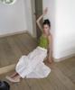 Eopaeleolakaibeu Alba Banding Long Skirt - Ivory
