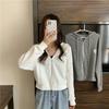 Waffle thin sweater women's new early new loose versatile trendy brand hoodie jacket