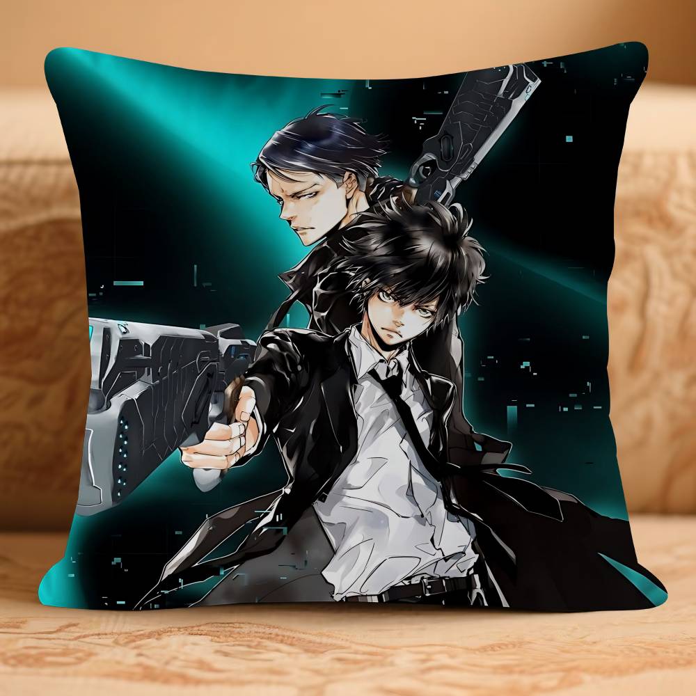 Anime PSYCHO-PASS Pillow Gift Home Office Decoration Bedroom Sofa Car Cushion Cover Case 45x45
