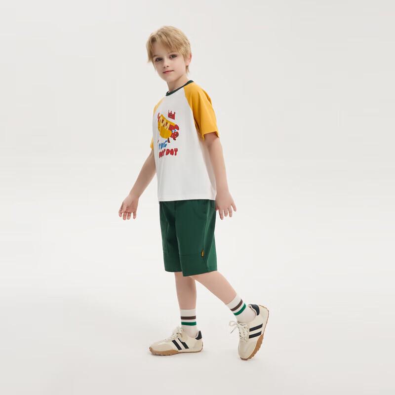 MQD Boys' Summer College Style Short Sleeve & Shorts Set
