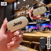 For Jeep Grand Cherokee WK2 KL Wrangler JK Commander Renegade Compass 2018 2022 Car Key Cover Case Protect Holder Shell Bag AKX1