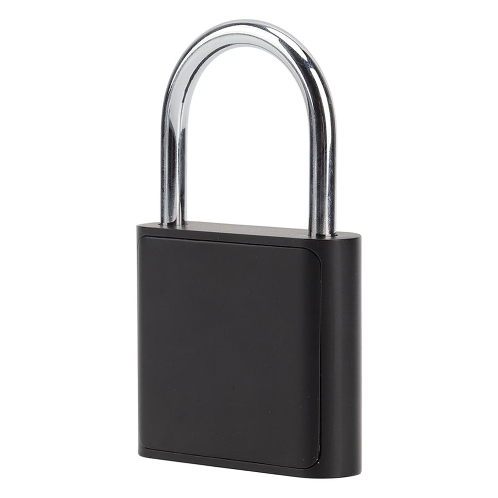 Fingerprint Padlock 0.5S Unlock Waterproof Hold 10 Fingerprints USB Interface Thumbprint Padlock with 3 Color Light for Luggage