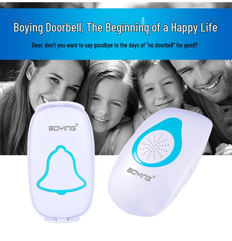 Boyer A608 Long-Range Wireless Doorbell with Remote Control