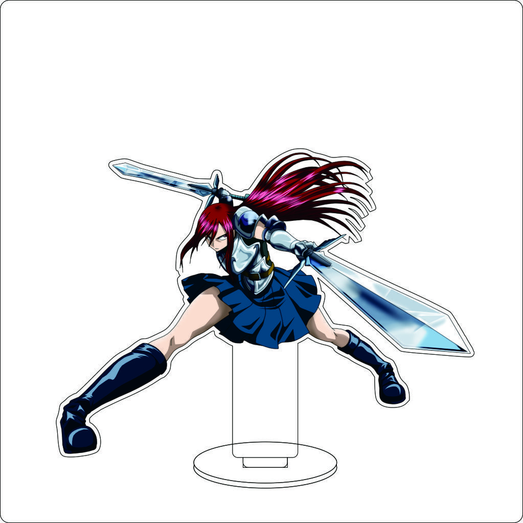 16CM Anime FAIRY TAIL Acrylic Stand Ornaments Jellal Fernandes Gray Fullbuster Mirajane·Strauss Figure Stand Halloween Gifts