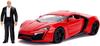 Jada TOYS Fast Furious Sky Mission Lykan Hypersport Red with Dominic Toretto Functional Fast Furious LYKAN HYPERSPORT 31140 1/18 & Figure,