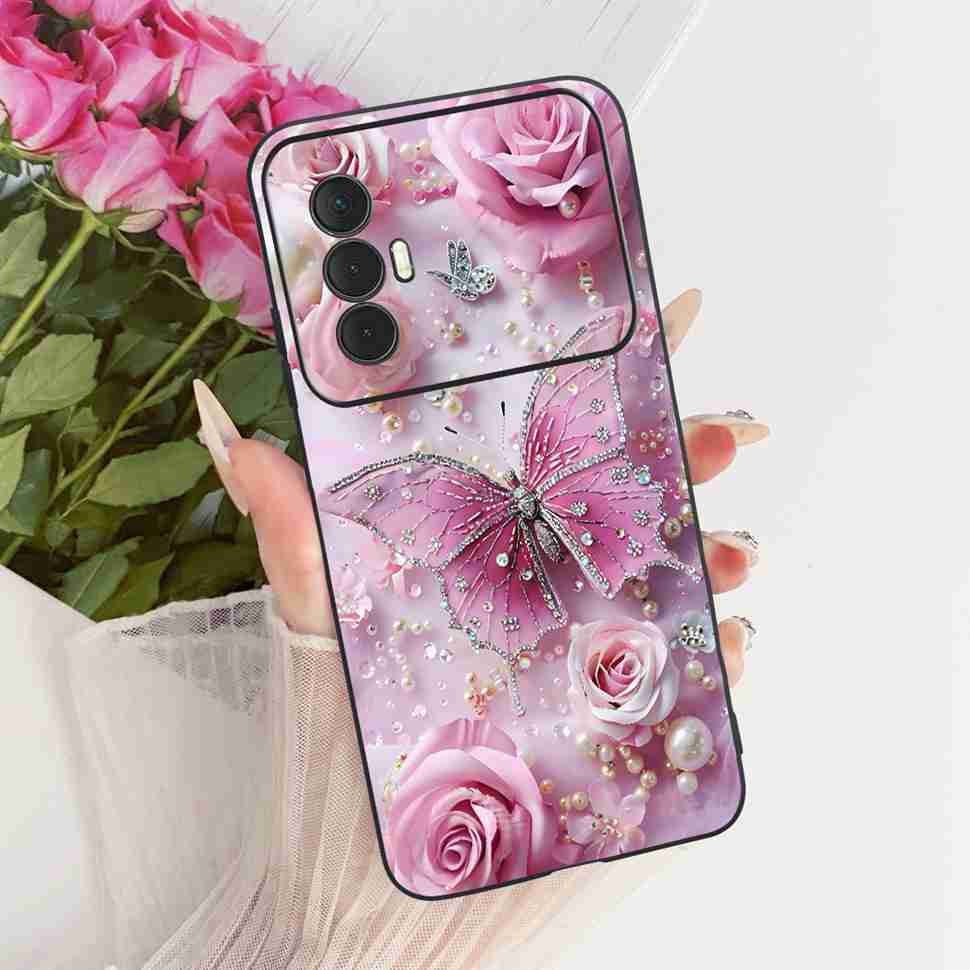 For Tecno Spark 8 Pro KG8 Casing Lovely Cartoon Protection Phone Case For Tecno Spark 8 Spark8 KG6 Soft TPU Silicon Cover